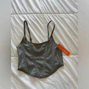 nwt grey corset